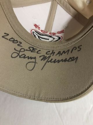 2002 Uga Georgia Bulldogs Sec Champions Hat Signed By Larry Munson