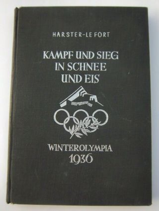 Orig.  Book / Report Iv.  Olympic W.  Games Garmisch Partenkirchen 1936 Rarity