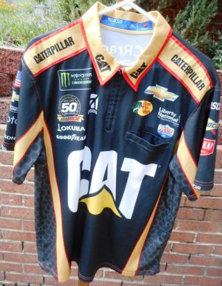 Daniel Hemric 8 Cat/richard Childress Racing Race Worn Pit Crew Shirt - Xl