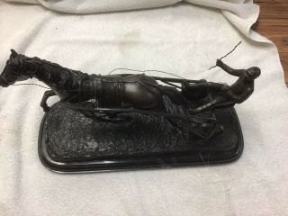 Harness Racing Horse And Driver Statue/Trophy 2