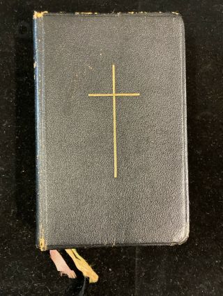 1959 Catholic Family Daily Missal Pre - Vatican Ii Prayer Book,  Black Leather.