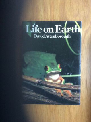 David Attenborough: ‘life On Earth‘; Signed Uk 1st Reprint H/back In Vg Conditio