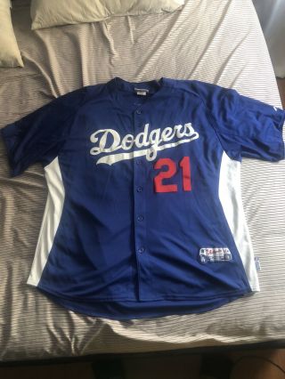 100 Authentic Zack Greinke Majestic Dodgers Spring Training Jersey Size 52 Xxl