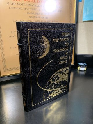 Easton Press From The Earth To The Moon Jules Verne Leather Vg