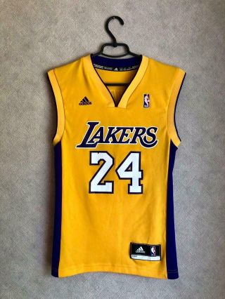 Adidas Lakers Kobe Bryant 24 Basketball Jersey Shirt Size 2xs