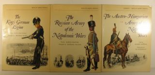 Napoleonic War Russian Austro - Hungarian Army Kings German Legion Osprey 3 Books