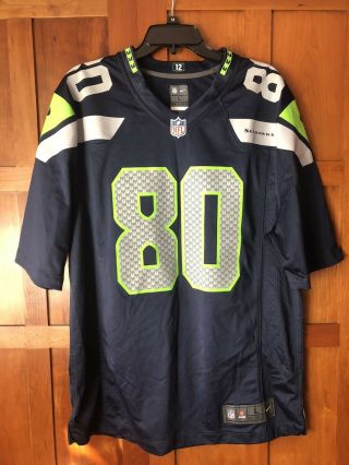 Seattle Seahawks Steve Largent 80 Nike Nfl Game Retired Player Jersey Mens L
