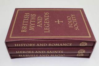 British Myths And Legends (folio Society Three - Volume Set) By,  Hardcover,  1998 -
