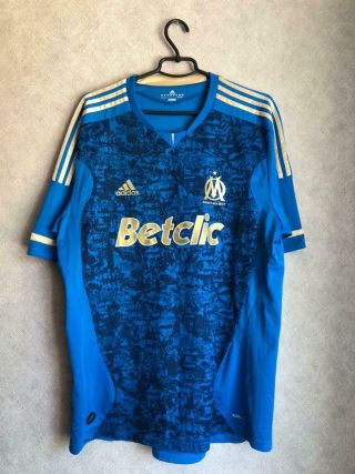 Adidas Olympique De Marseille 2011/12 Vintage Football Soccer Shirt Jersey Xl