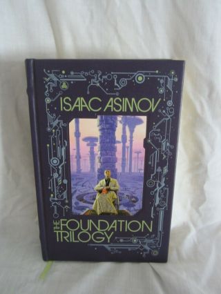The Foundation Trilogy Isaac Asimov Classic Edition Leather Bound Book (lk)