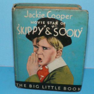 Vintage Whitman Big Little Book 1933 Jackie Cooper " Skippy & Sooky "