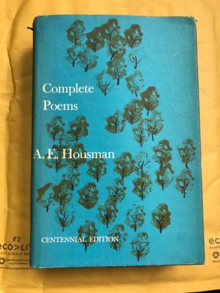 Complete Poems By A.  E.  Housman 1st Edition Collectible