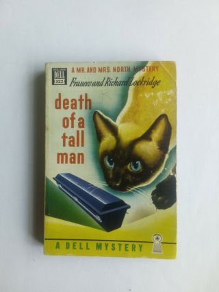 Dell Mapback Book - " Death Of A Tall Man " By Frances And Richard Lockridge.  322