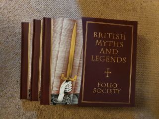 Folio Society Set Of 3 Books British Myths And Legends Unread 2004