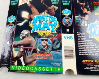 Kamala Signed Monsters Of The Mat VHS Video Tape 1986 Vol 6 WWF WWE Wrestler 3