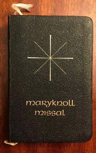 Vintage Maryknoll Missal Catholic Illustrated Psalter Mystical Body Leather 1966