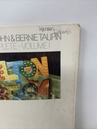 1974 ELTON JOHN & Bernie Taupin COMPLETE Vol 1 songbook GUITAR PIANO Vintage 2