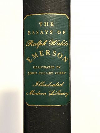 The Essays Of Ralph Waldo Emerson 1944 The Illustrated Modern Library