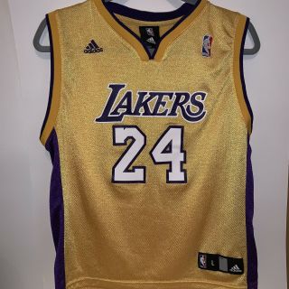 Adidas Nba Los Angeles Lakers Kobe Bryant Basketball Jersey 24 Youth Large