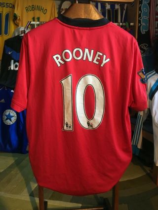 Wayne Rooney 2009/10 Manchester United Jersey With Champ Patches