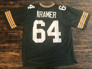 Custom Jerry Kramer 64 Green Bay Packers Jersey 2XL 2
