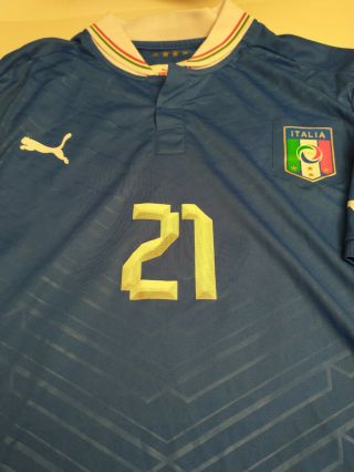 Puma Italia Pirlo 21 National Team Mens Shirt Jersey Soccer Football Italy Figc