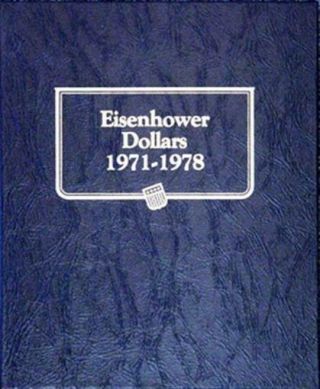 Eisenhower Dollars Coin Album 1971 - 1978 By Whitman 9131 Us