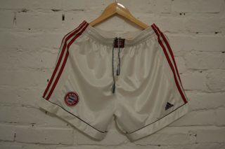 Vintage Bayern Munich Away Football Shorts 1998/2000 Soccer Adidas Mens L