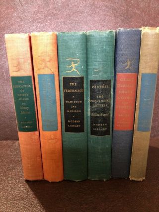 The Modern Library Of The World’s Best Books - Set Of 6 Books 1931 - 1952