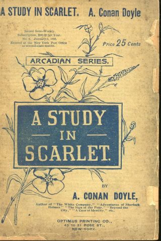 A Conan Doyle / A Study In Scarlet