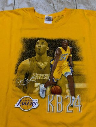 Vintage 2000s Kobe Bryant Los Angeles Lakers 2008 Mvp T - Shirt Size Men’s 2xl Xxl