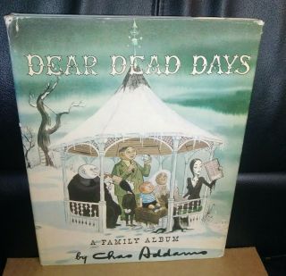 Dear Dead Days: A Family Album By Chas Addams 1959 1st Ed 1st Printing Hc W/dj