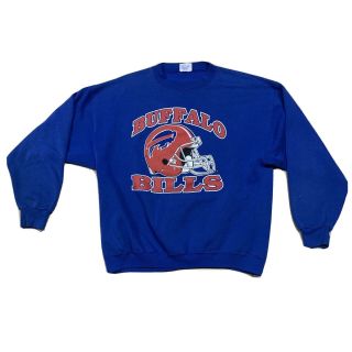 Vintage 80s 90s Buffalo Bills Nfl Crewmeck Sweatshirt Xl