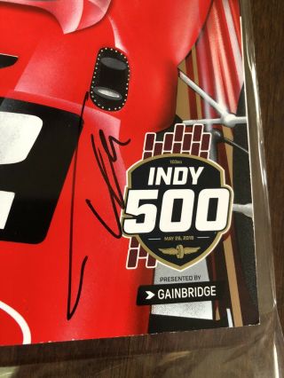Fernando Alonso Signed 2019 Indy 500 Program