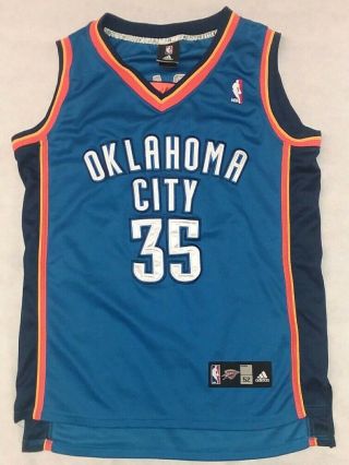 Adidas Nba Oklahoma City Thunder Okc Kevin Durant 35 Blue Jersey Size 52