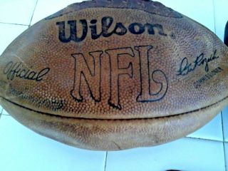 Wilson Official Pete Rozelle Nfl Game Ball From " San Diego " Chargers Game 1980s