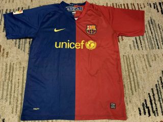 2008 - 2009 Nike Authentic Fc Barcelona Fcb Jersey Men’s Size L Nike