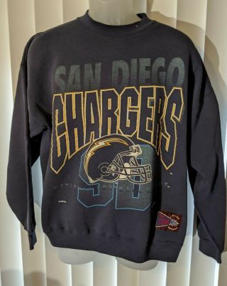 Vintage San Diego / La Chargers 1992 Vtg Sweatshirt Xl Jostens Nfl Afc