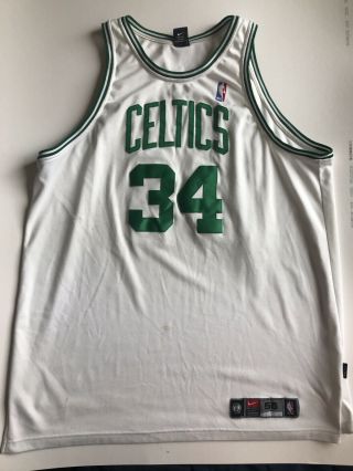 Vintage Nike Authentic Paul Pierce 34 Boston Celtics Jersey Size 56 3xl