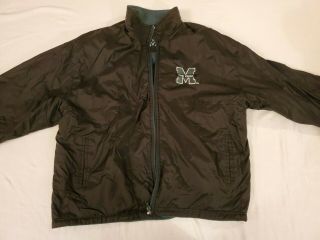 Vintage Marshall University Pro Player Reversible Coat Jacket Xxl Black/green