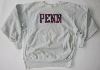 Vintage Pennsylvania/ Penn State Champion Reverse Weave Tri - Blend Sweater Xl