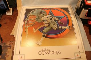 Dallas Cowboys 1980 Nfl Damac Art Poster 23 By 25 Inches