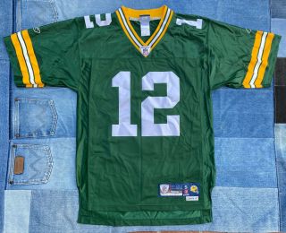 Reebok Aaron Rodgers 12 Green Bay Packers Jersey Stitched Sewn Small Length,  2