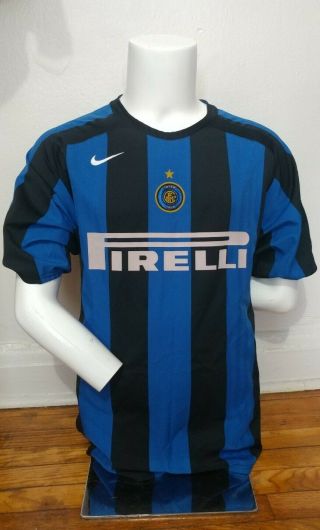 Nike L 2005 - 06 Inter Milan Home Soccer Football Jersey