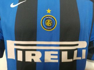 Nike L 2005 - 06 Inter Milan Home Soccer Football Jersey 3