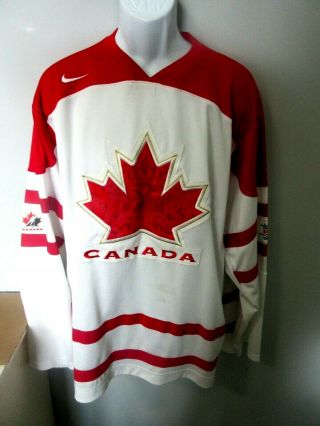 Mens Nike Team Canada Iihf - 2010 Olympics Olympic Games - Hockey Jersey Sz.  Xl Euc