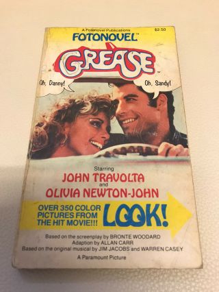 Fotonovel Grease 1st Edition 1978 John Travolta Olivia Newton John