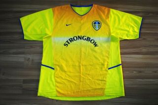Leeds United 2002/2004 Away Football Shirt Soccer Jersey Nike Top England Sz Xl