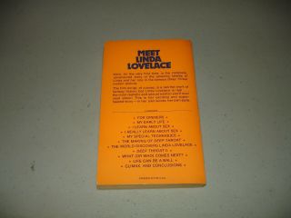 Inside Linda Lovelace (Paperback,  1973) 1st Edition w/ Fold Out Poster,  VG 3