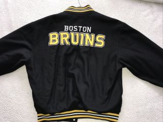 Boston Bruins NHL JH Design Jeff Hamilton Letterman Jacket Reversible XXL 2